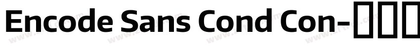 Encode Sans Cond Con字体转换